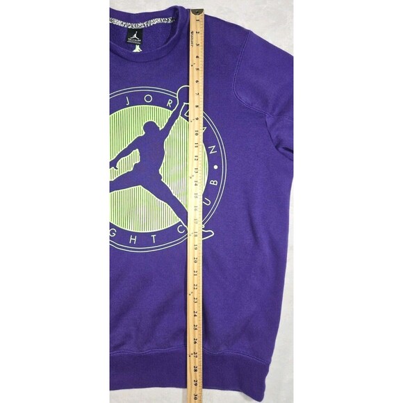 Air Jordan Fleece Crewneck Sweatshirt Purple 2XL Mens XXL - Picture 7 of 10